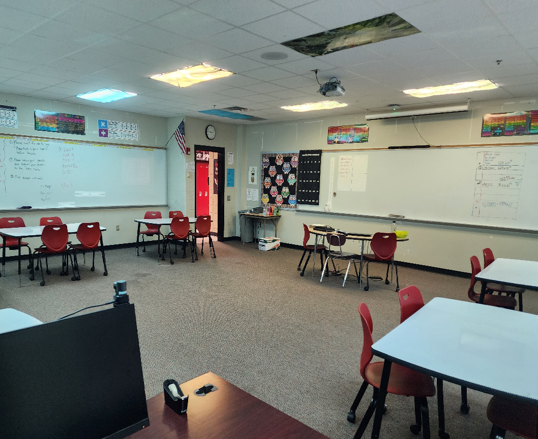A picture of Mr. Auger's classroom